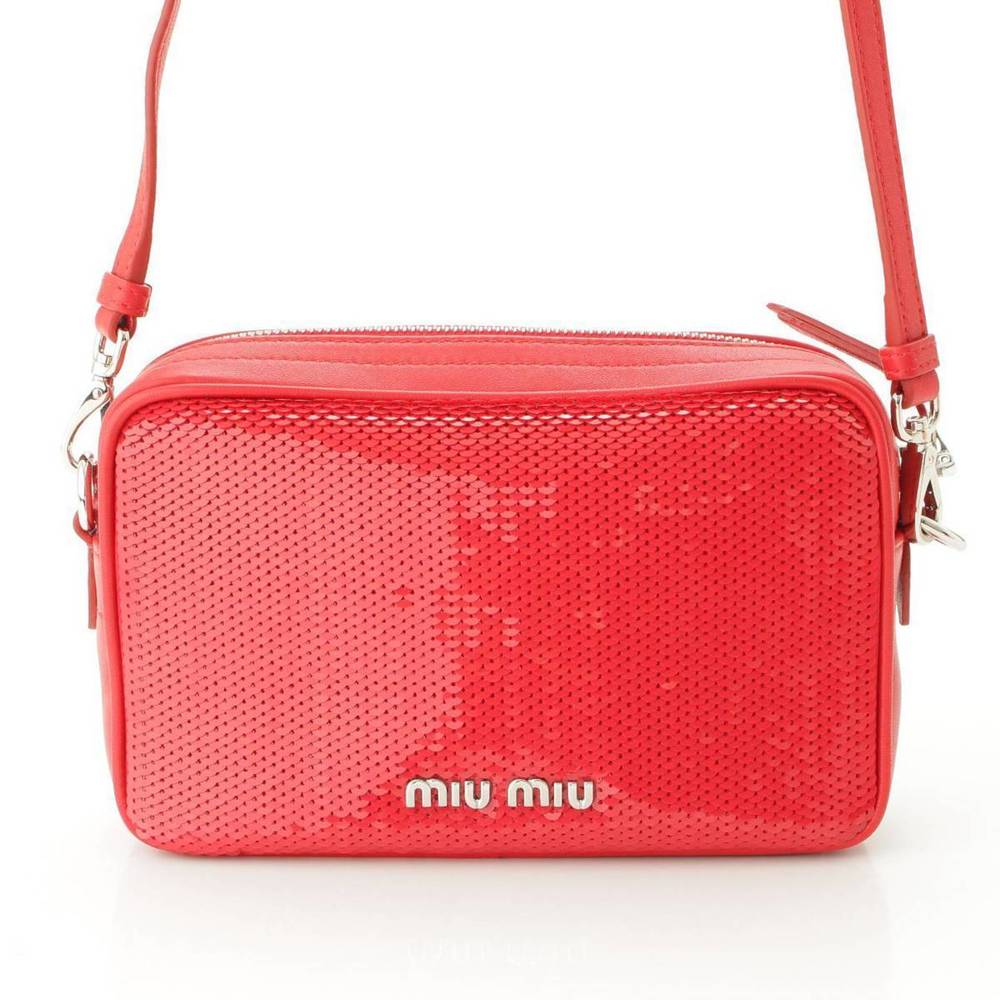Miu Miu Sequin Bag Red Shoulder - image 4